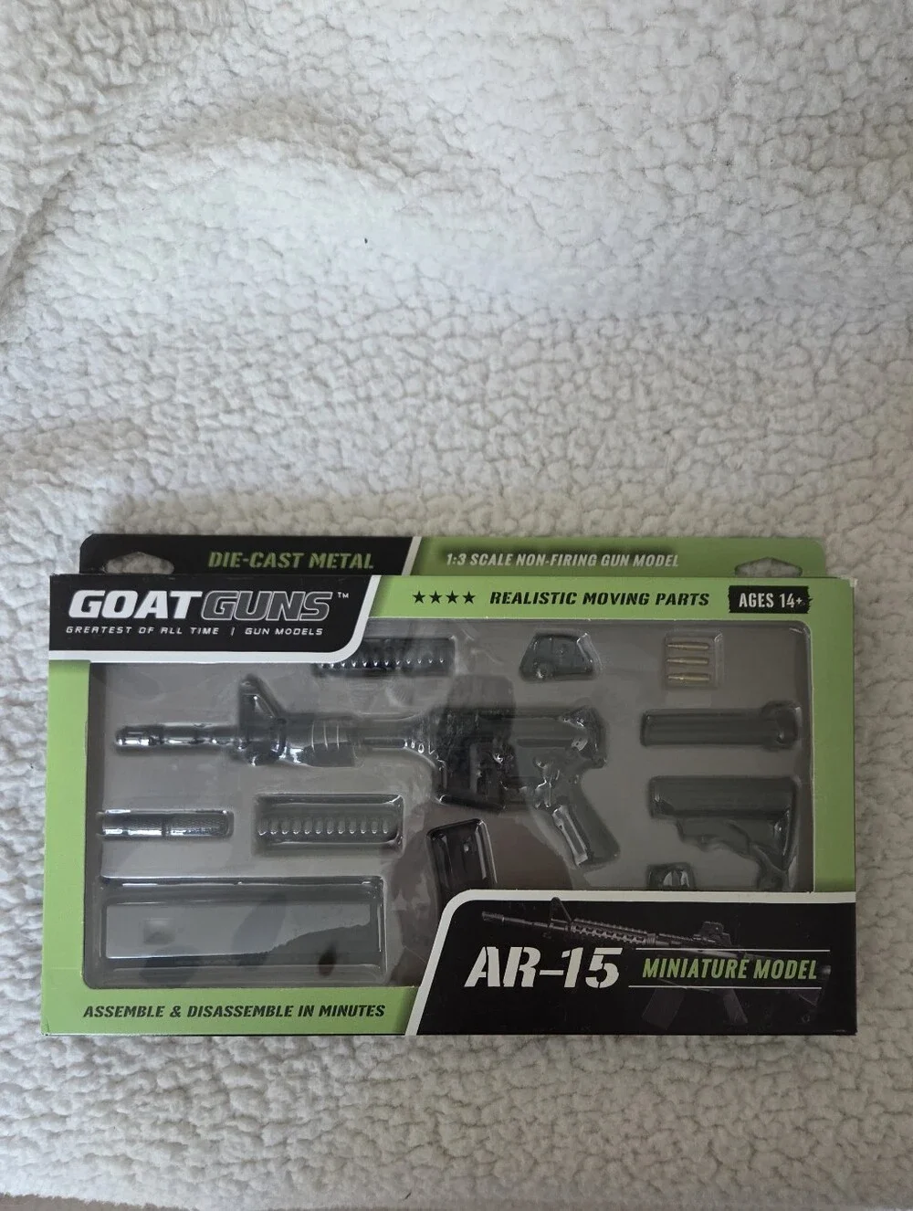 GOAT GUNS Miniature AR 15 (Charky) | 1:3 Scale Diecast Metal Model Building Kit